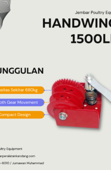 Handwinch 1500lbs dinding