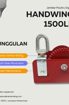 Handwinch 1500lbs plafon