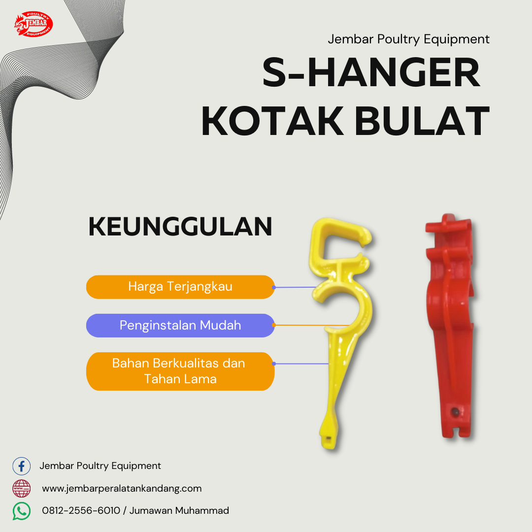 S-Hanger Kotak Bulat S-Hanger Kotak Bulat