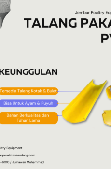 Talang pakan pvc