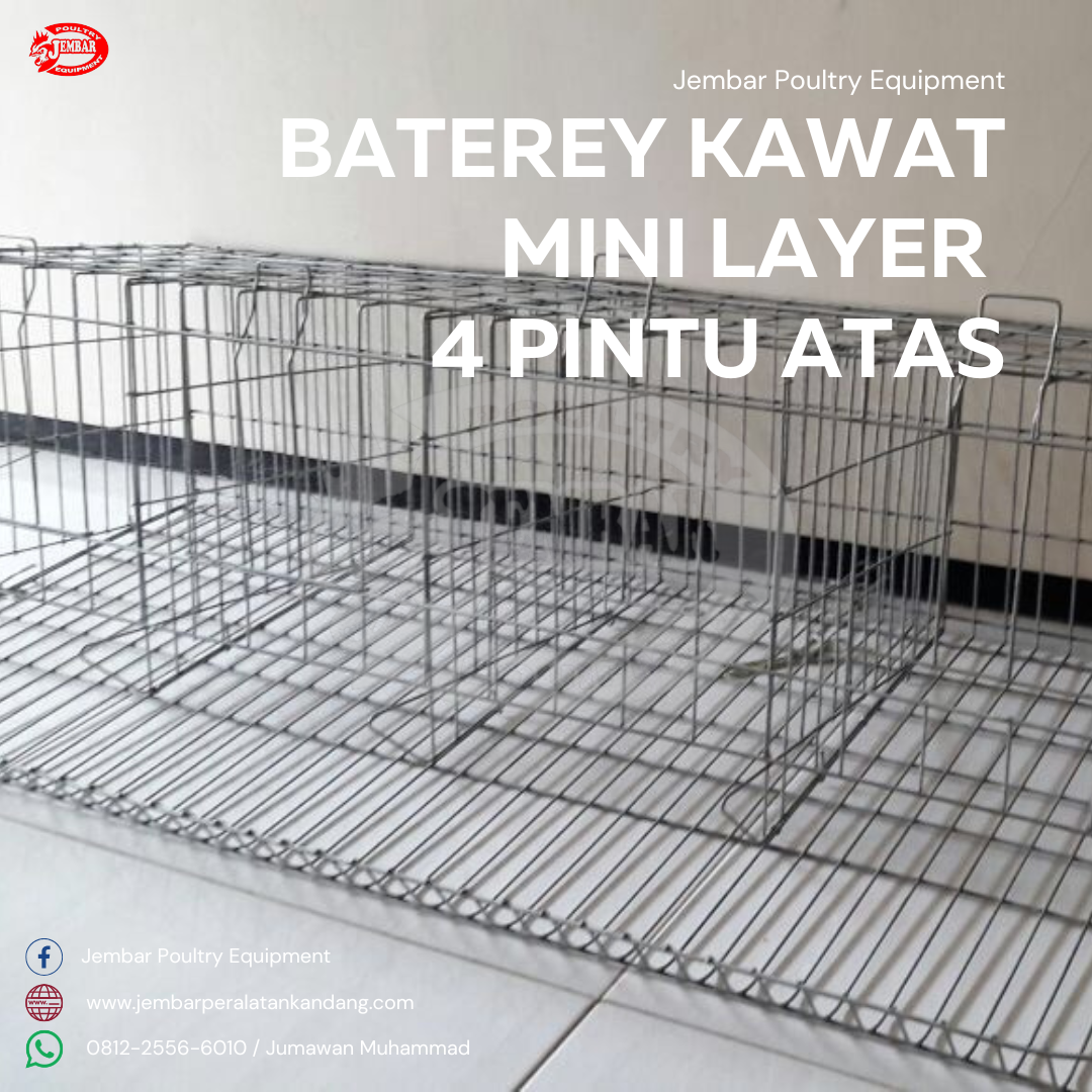 Baterey kawat mini layer 4 pintu atas (4)