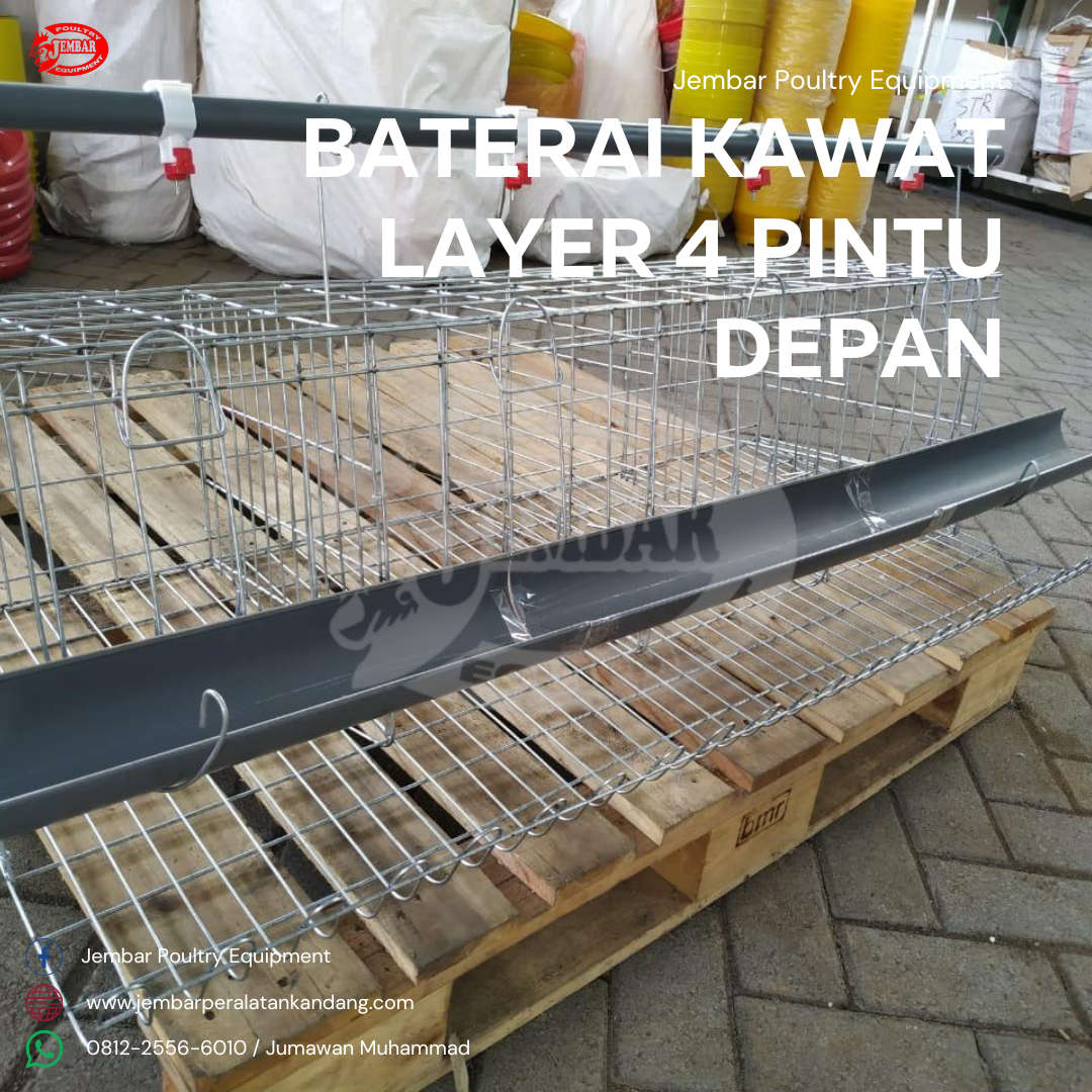 Baterey kawat layer 4 pintu depan