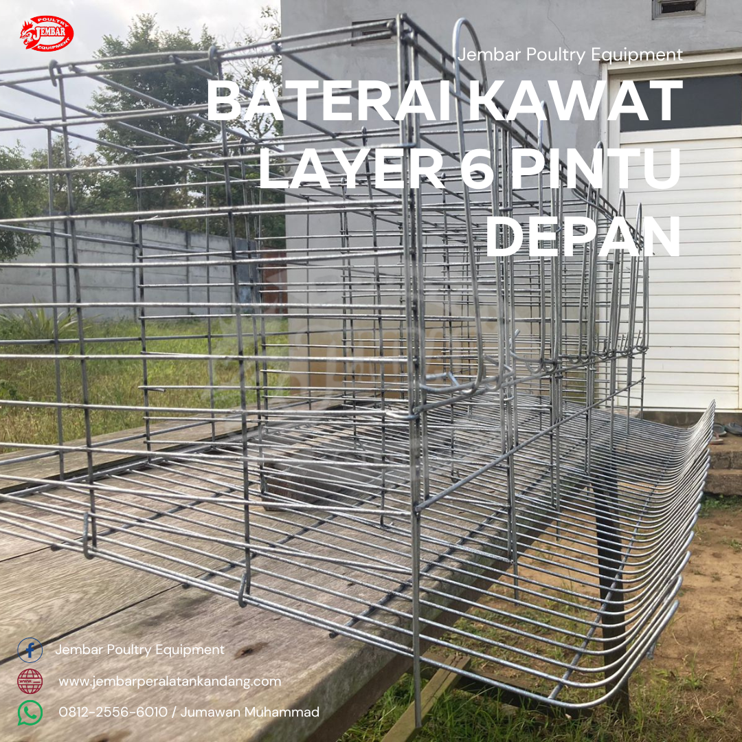Baterey kawat layer 6 pintu depan (2)
