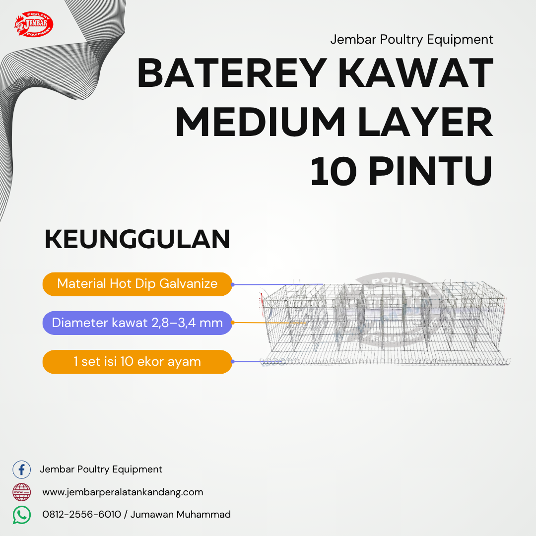 Baterey kawat medium layer 10 pintu depan (3)