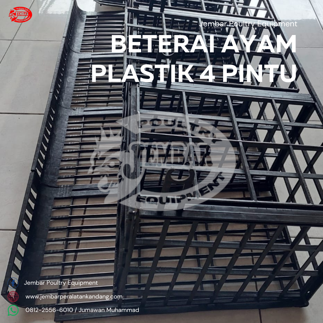beterai ayam plastik 4 pintu (1)