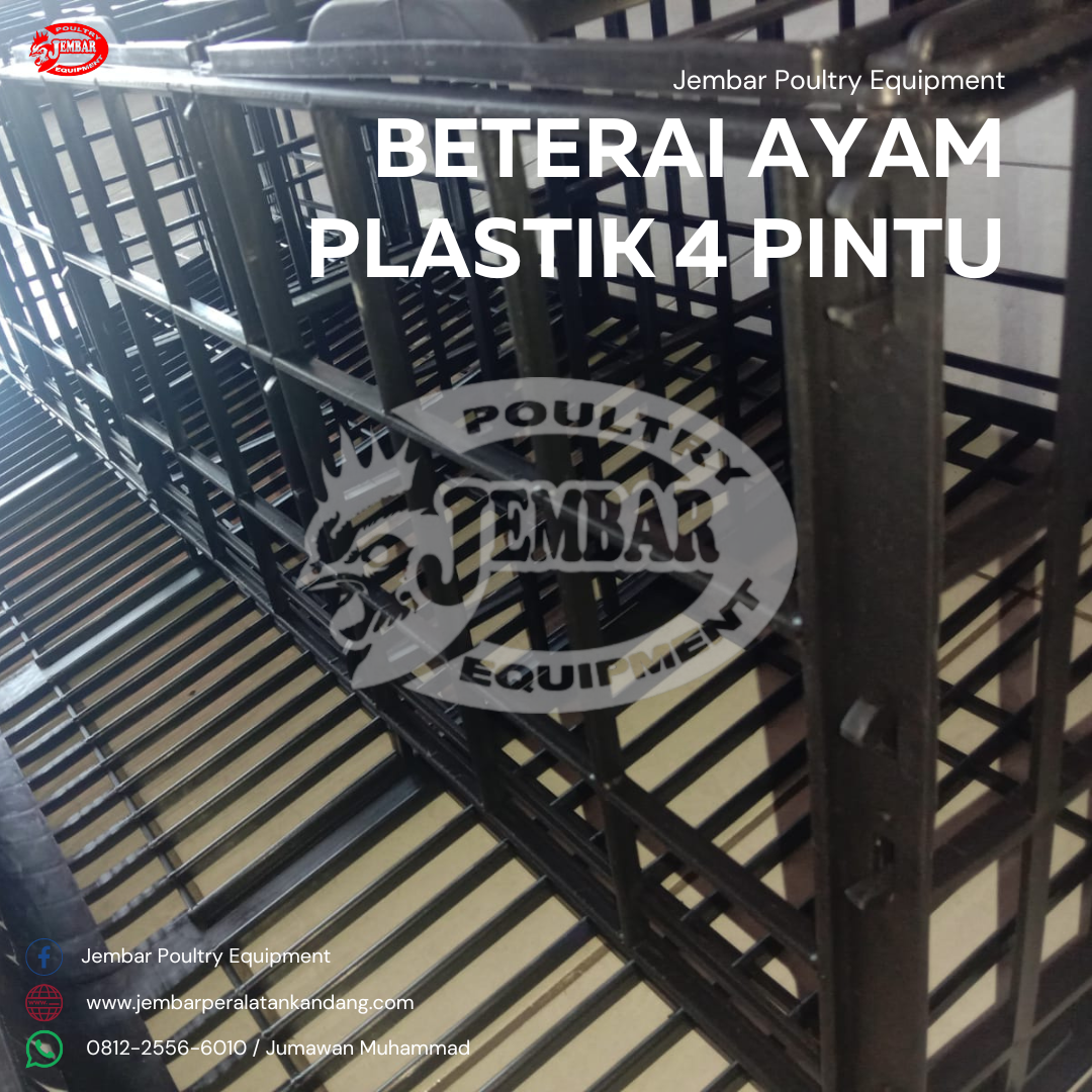 beterai ayam plastik 4 pintu (2)