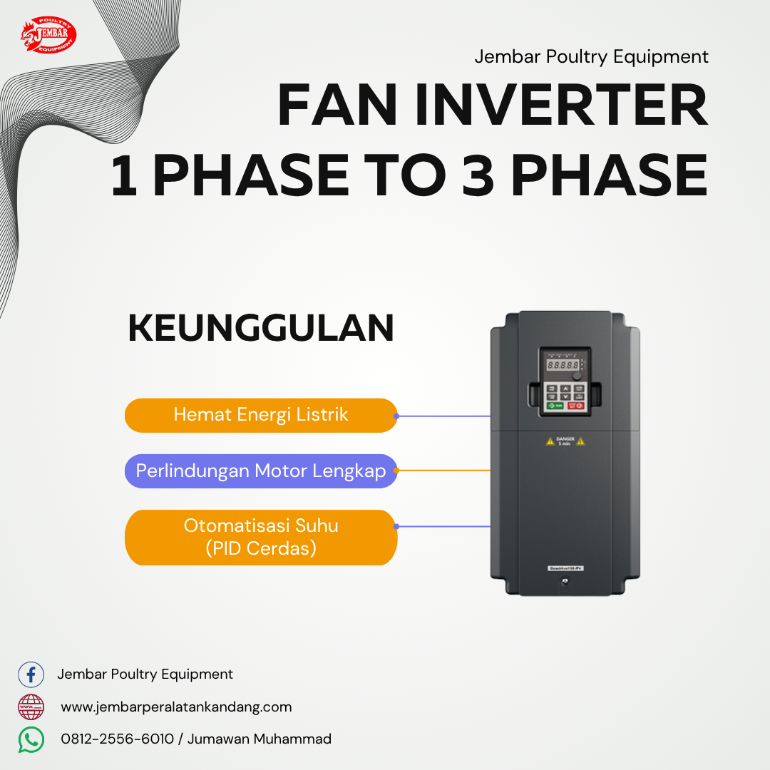 Fan Inverter 1 phase to 3 phase