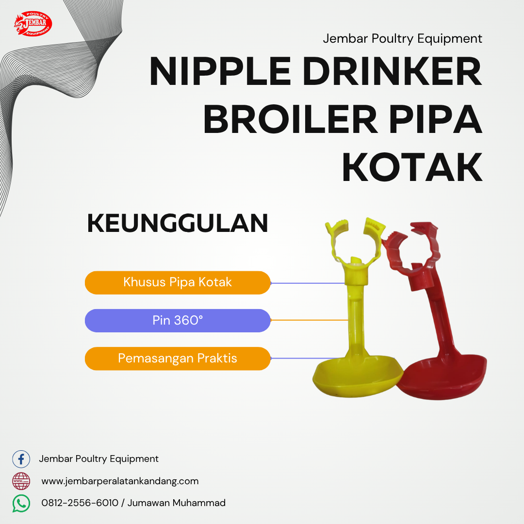 Nipple Drinker Broiler Pipa Kotak (1)