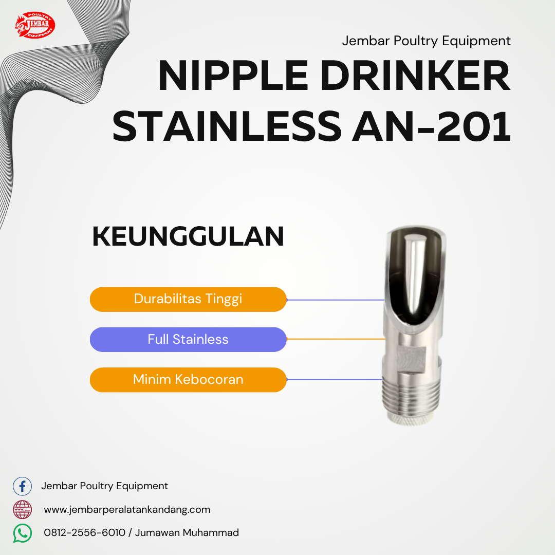 Nipple Drinker Stainless AN-201