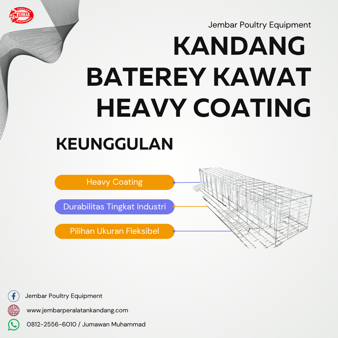 Kandang Baterey Kawat heavy coating