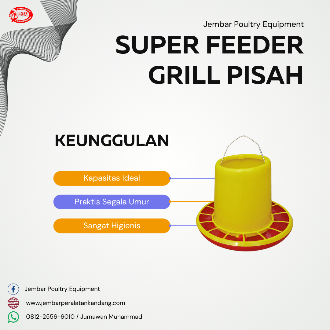 Super Feeder Grill Pisah