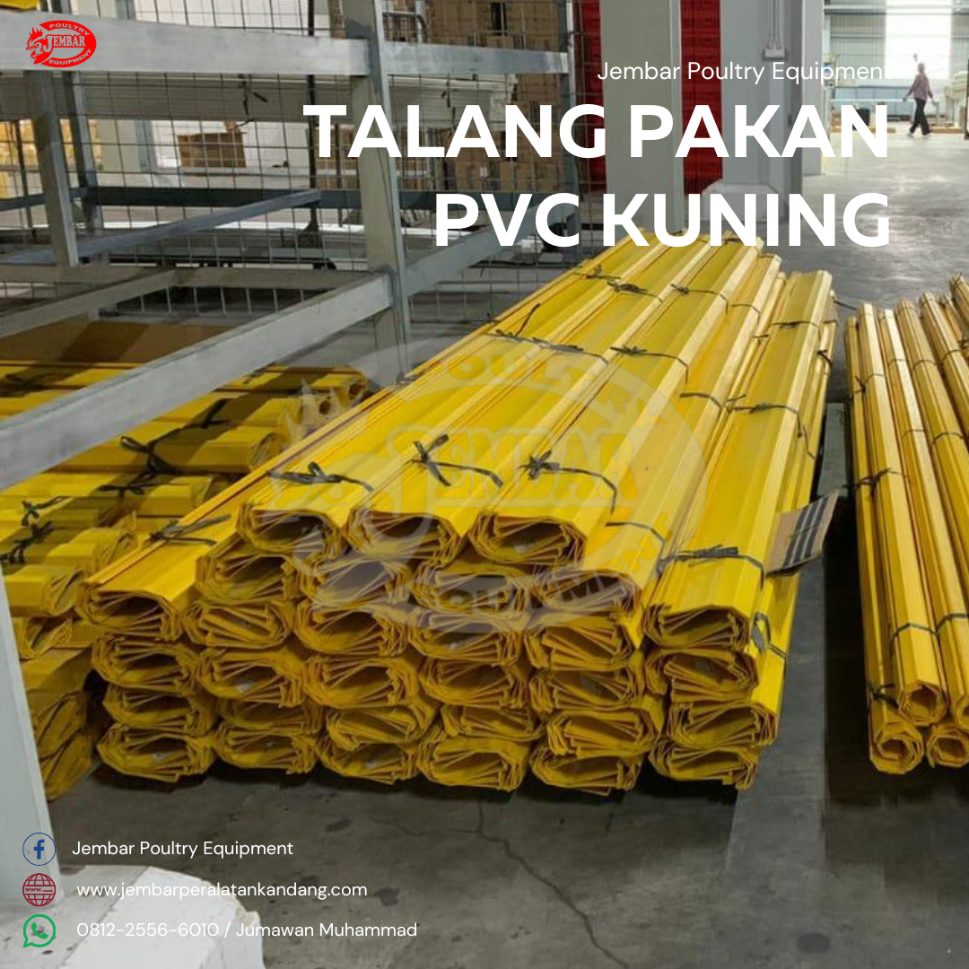 Talang Pakan PVC Kuning (1)