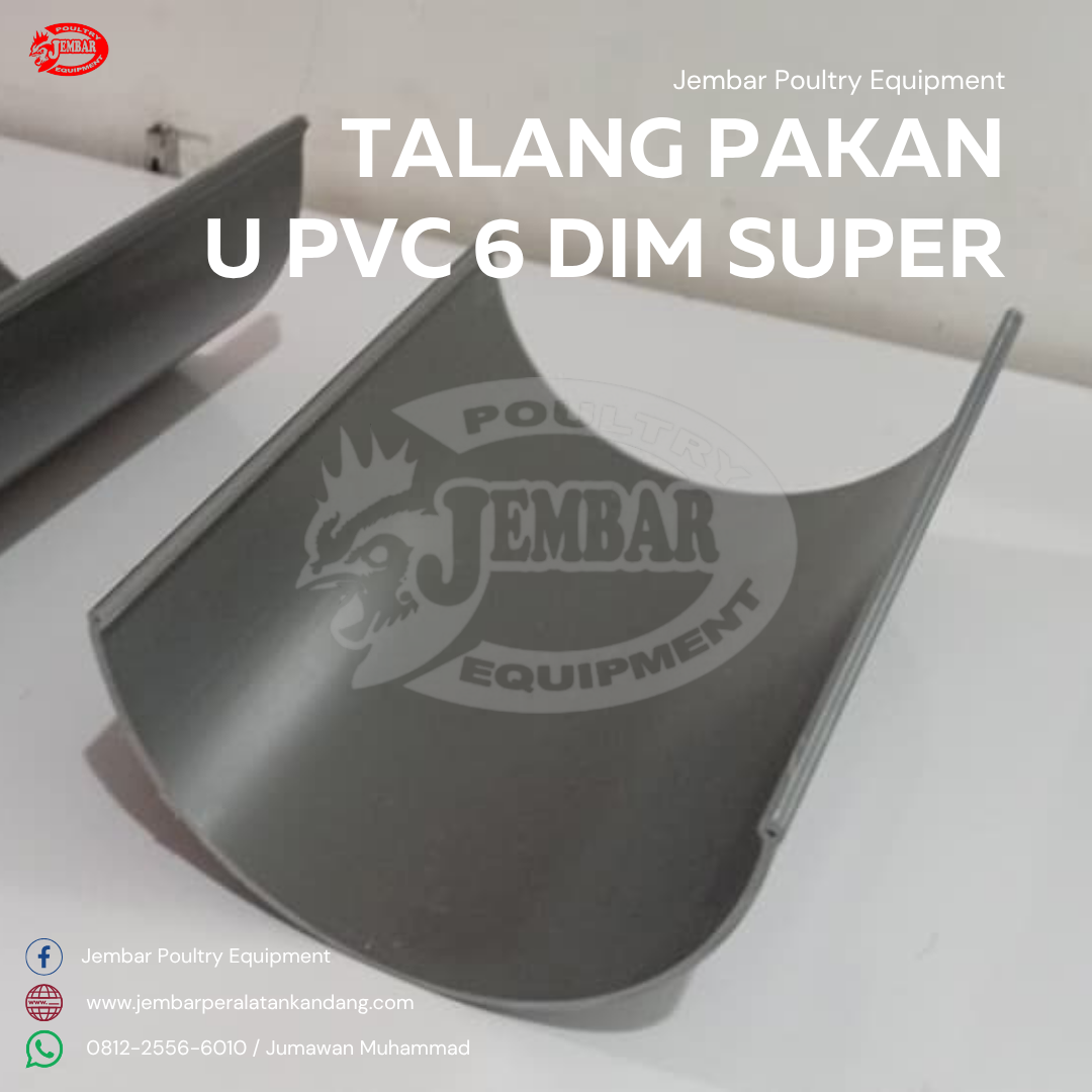 Talang Pakan U PVC 6 Dim super (2)