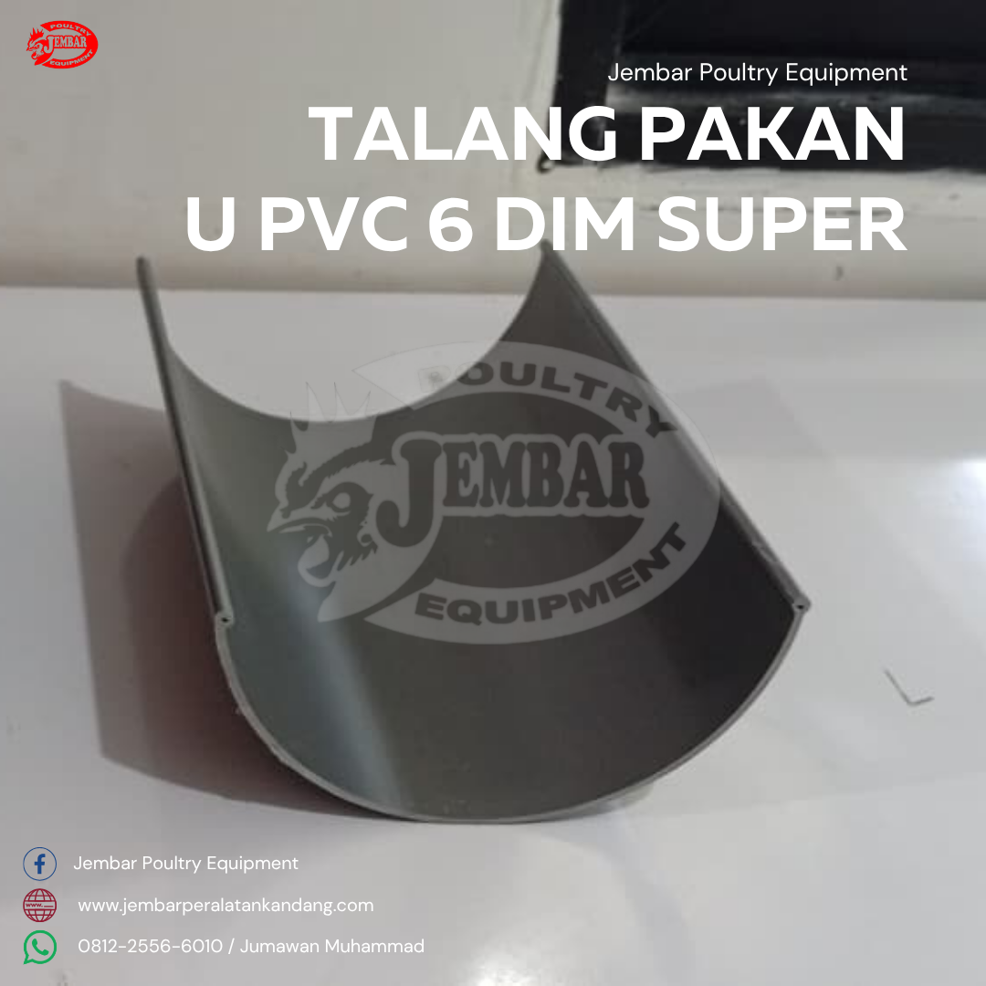 Talang Pakan U PVC 6 Dim super (3)